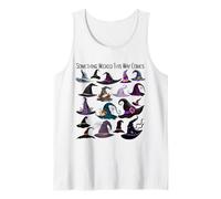 If The hat fits...Funny Witch Hats Halloween Coven Graphic Tank Top