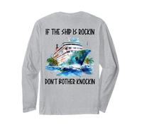 If The Ship Is Rockin Don't Bother Knockin Honeymoon Cruise Long Sleeve T-Shirt