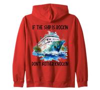 If The Ship Is Rockin Don't Bother Knockin Honeymoon Cruise Zip Hoodie