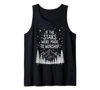 If The Stars were Made to Worship Mountains Christian Camper Tank Top