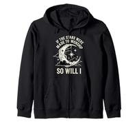 If The Stars Were Made To Worship So Will I Boho Celestial Zip Hoodie