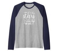 If The Stars were Madee to Worship So Will I Christian Quote Raglan Baseball Tee