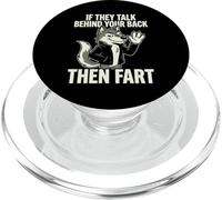 If They Talk Behind Your Back Fart Alpha Wolf Meme PopSockets PopGrip for MagSafe