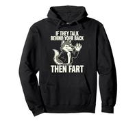 If They Talk Behind Your Back Fart Alpha Wolf Meme Pullover Hoodie