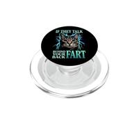 If They Talk Behind Your Back Fart Cat Meme Funny PopSockets PopGrip for MagSafe