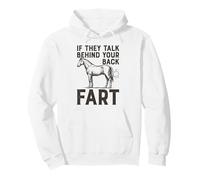 If They Talk Behind Your Back Fart Sarcastic Horse Lover Pullover Hoodie