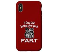 If They Talk Behind Your Back Fart Skunk Racoon Possum Fun Case for iPhone X/XS