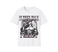 If They Talk Behind Your Back Fart T-Shirt Funny Alpha Wolf Alpha Male Animal Meme Adult Humor Sarcasm Unisex Graphic Shirt, White, Large