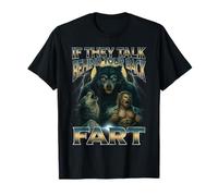 If They Talk Behind Your Back Fart Wolf Funny Cringe Bootleg T-Shirt