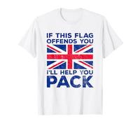 If This Flag Offends You. Great Britain Flag T-Shirt