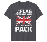 If This Flag Offends You Union Jack T-Shirt British Flag UK Pride Tee