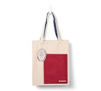 IF Unisex's Bookaroo Tote Bag, Dark Red & Navy, One Size
