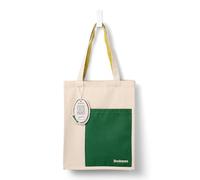IF Unisex's Bookaroo Tote Bag, Forest Green & Chartreuse, One Size