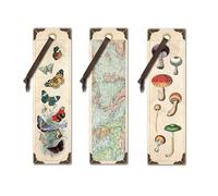 IF Vintage Set 1 (3pcs) - Butterflies, Map, Fungi Bookmarks