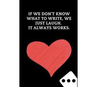 "If we don’t know what to write, we just laugh. It always works." - Notebook for Notes A fun notebook designed for your partner or someone you love!