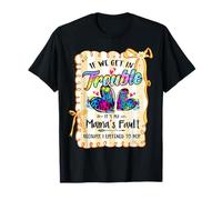 If We Get in Trouble Its My Mama's Fault Leopard Mothers Day T-Shirt