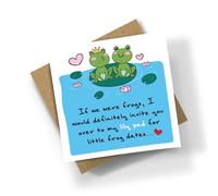 If We Were Frogs.. Card - Valentine's Day Celebration Love Couple Cute Romantic Anniversary Relationship Present Gift (Personalised Message)