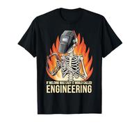 If Welding Was Easy It Would Be Called Engineering US Flag T-Shirt