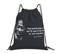 If You Ain'T A Hoe Get Out My Trap House Women Men Drawstring Bag Foldable Drawstring Backpack Lightweight String Backpack For Travel Holidays Climbing