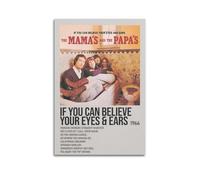 If You Believe Your Eyes & Ears by The Mama's & The Papa's Poster Wall Art Canvas Aesthetic Cover Poster Vintage Music And Movies Decorative Painting for Living Room Bed Room 12x18inch(30x45cm) Unfram