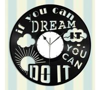 If You Can Dream You Can Do It Vinyl Wall Clock Souvenir Gift Room Decoration Vintage Design Office Bar Room Home Decor