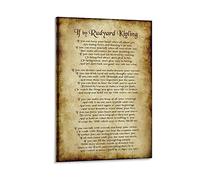 IF You Can Keep Your Head - Rudyard Kipling Poem Poetic Wall Art. Distressed Parchment Print-Ready R Art Wall Decoration Poster Family Bar Restaurant Garage Cafe Art Sign Gift 12x18inch(30x45cm)
