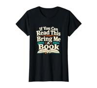 If You Can Read This Book Lover Humor Value Graphic T-Shirt, Women, Black, S