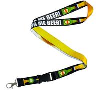 “If You Can Read This, Bring Me Beer” Lanyard - Funny Gift for Beer Lovers | Pint & Bottle Design with Detachable Clip & Metal Hook | Perfect for Pub Nights, Festivals & Everyday Fun