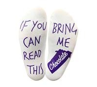 'If You Can Read This Bring Me Chocolate' Funny Socks for a Chocolate lover