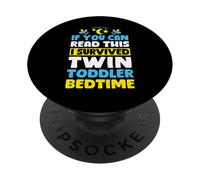 If You Can Read This I Survived Twin Toddler Bedtime Mom PopSockets Adhesive PopGrip