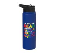 If You Can Read This I was Forced to Put Down My Fursuit Stainless Steel Insulated Water Bottle