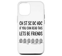 If You Can Read This Lets Be Friends Crochet Lover Yarn Case for iPhone 12/12 Pro