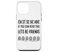 If You Can Read This Lets Be Friends Crochet Lover Yarn Case for iPhone 12 mini