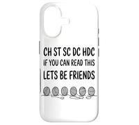 If You Can Read This Lets Be Friends Crochet Lover Yarn Case for iPhone 17
