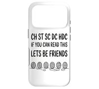 If You Can Read This Lets Be Friends Crochet Lover Yarn Case for iPhone 17 Pro