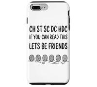 If You Can Read This Lets Be Friends Crochet Lover Yarn Case for iPhone 7 Plus/8 Plus