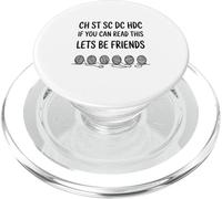 If You Can Read This Lets Be Friends Crochet Lover Yarn PopSockets PopGrip for MagSafe