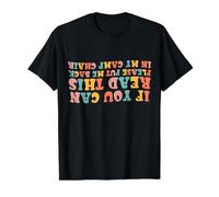 If You Can Read This Please Put Me Back in My Camp Chair Value Graphic T-Shirt, Men, Black, M