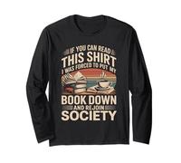 If You Can Read This Shirt Book Down Long Sleeve T-Shirt
