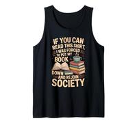 If You Can Read This Shirt Book Down Tank Top