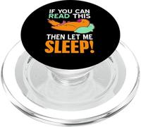 If You Can Read This Then Let Me Sleep Funny Retro Bird PopSockets PopGrip for MagSafe