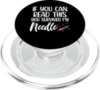 If You Can Read This You Survived My Needle PopSockets PopGrip for MagSafe