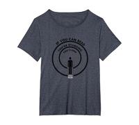 If You Can Read This You're Standing Too Close T-Shirt, Women's Plus, Heather Blue, 1X