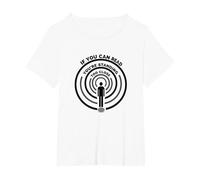 If You Can Read This You're Standing Too Close T-Shirt, Women's Plus, White, 1X