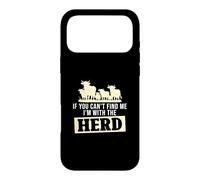 If You Can't Find Me I'm With The Herd Funny Cattle Farmers Case for iPhone 17 Pro Max