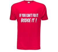 If You Can't Fix it Bodge It Funny Builder DIY Mens T-Shirt X-Large Red