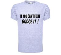 If You Can't Fix it Bodge It Funny Builder DIY Mens T-Shirt XX-Large Grey Black Text