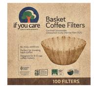 If You Care 17504 Basket Coffee Filter, Fits 8-12 Cup Drip Coffee Makers, 100 Pieces