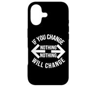 If You Change Nothing - Nothing Will Change Gym School Work Case for iPhone 17