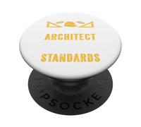 If You Date An Architect Raise Your Hand Retro Funny Present PopSockets Adhesive PopGrip